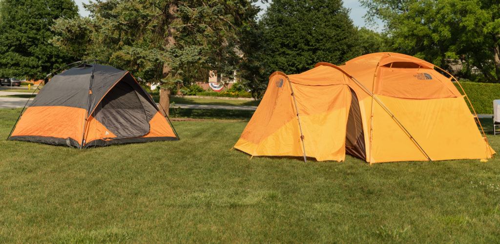 The North Face Wawona 6 Tent comparing tent sizes